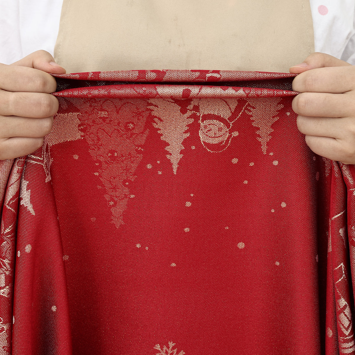 decorUhome Christmas Jacquard Rectangle Tablecloth