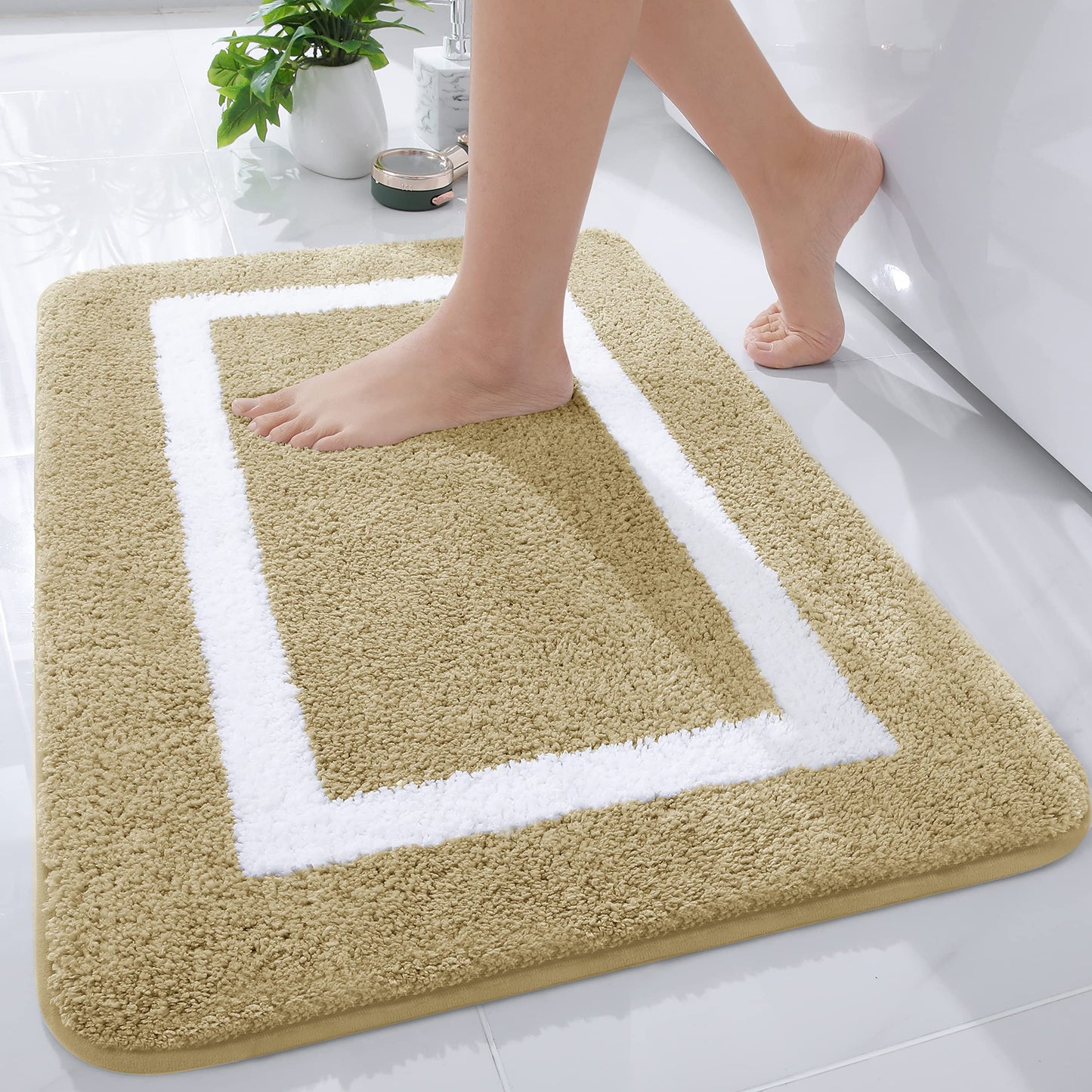 Smiry Luxury Microfiber Bathroom Rug Mat