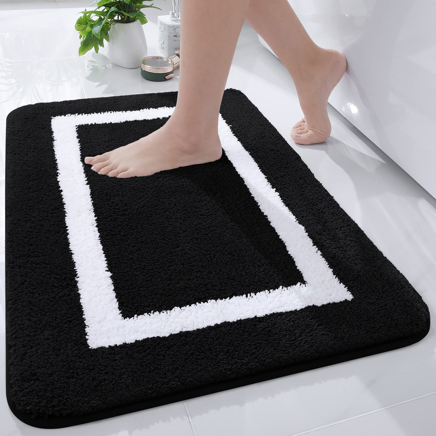 Smiry Luxury Microfiber Bathroom Rug Mat