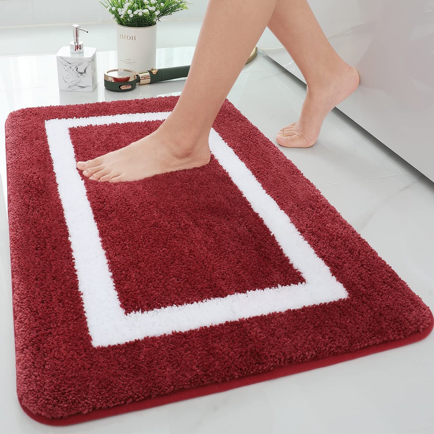 Smiry Luxury Microfiber Bathroom Rug Mat