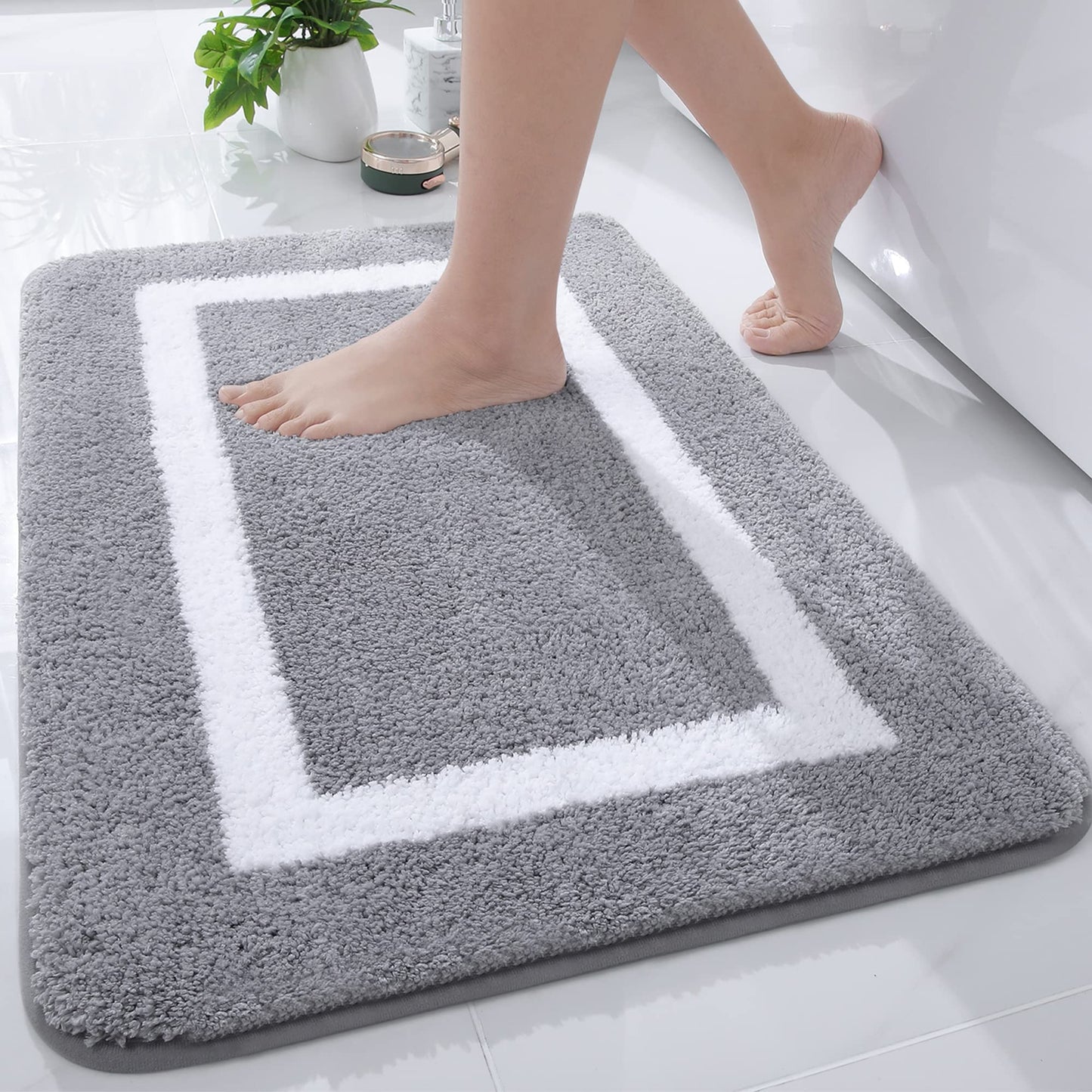 Smiry Luxury Microfiber Bathroom Rug Mat