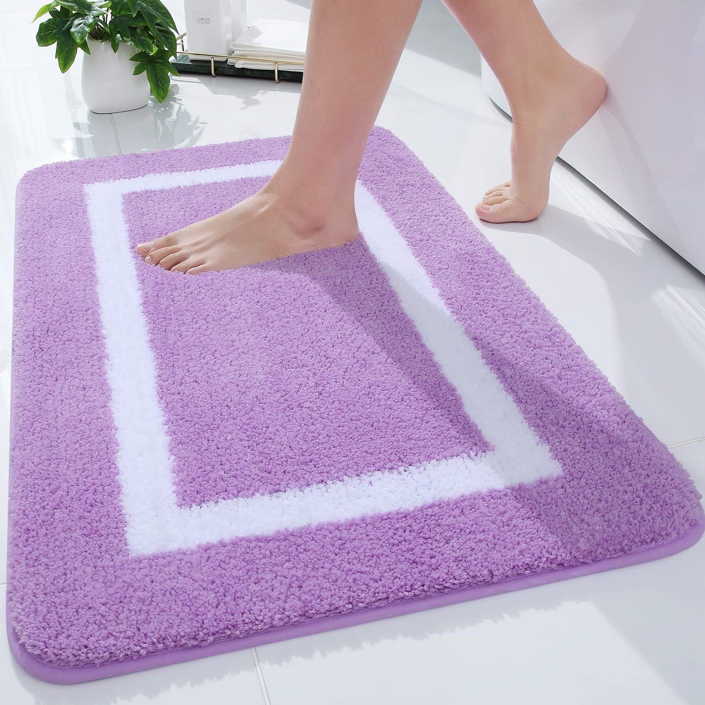 Smiry Luxury Microfiber Bathroom Rug Mat