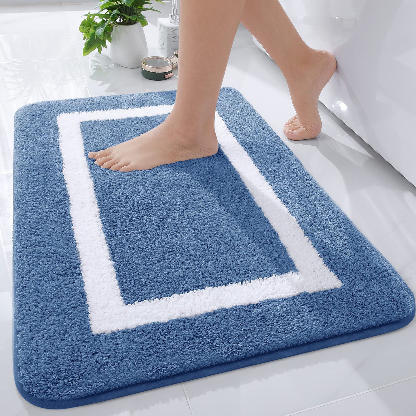 Smiry Luxury Microfiber Bathroom Rug Mat