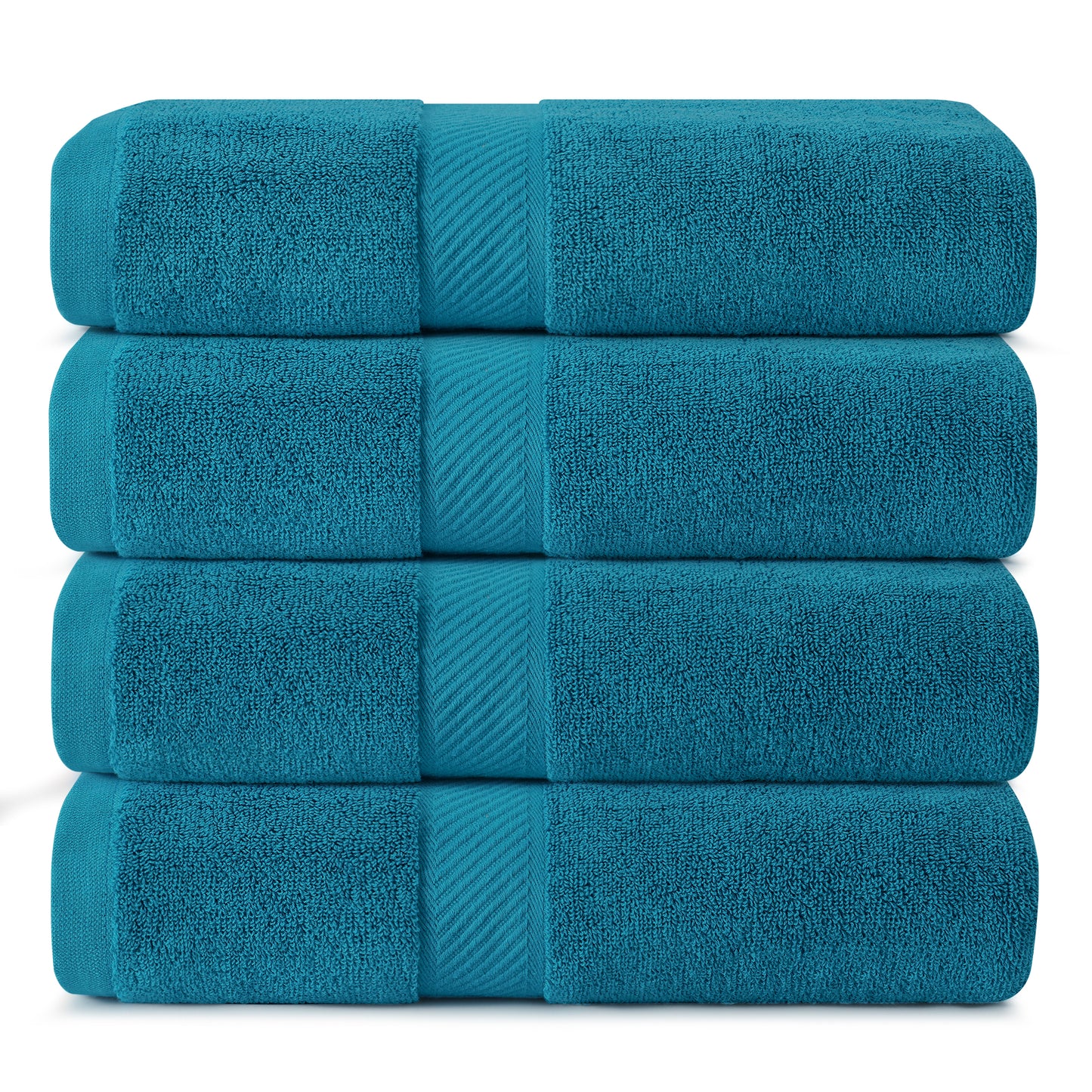 Simmore 100% Cotton Pack of 4 Bath Towels