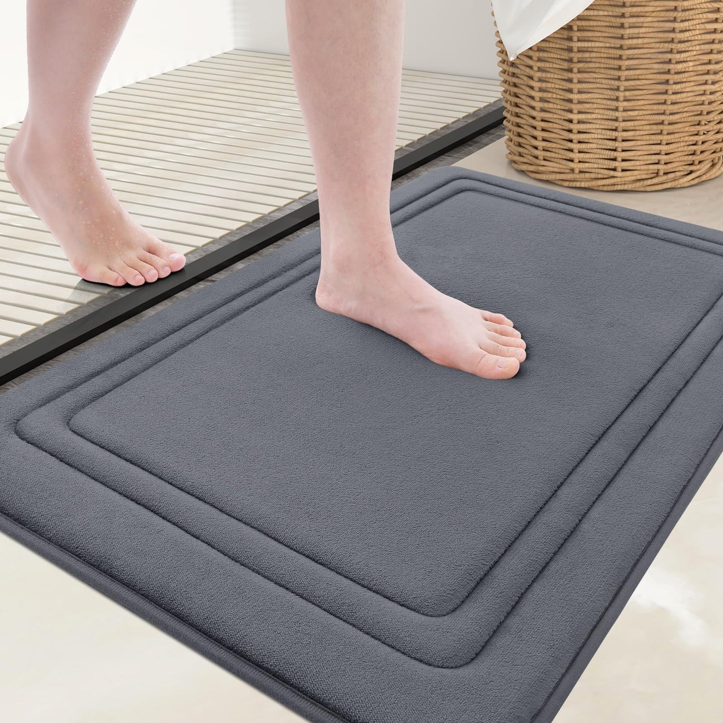 Smiry Memory Foam Bathroom Mat Rug