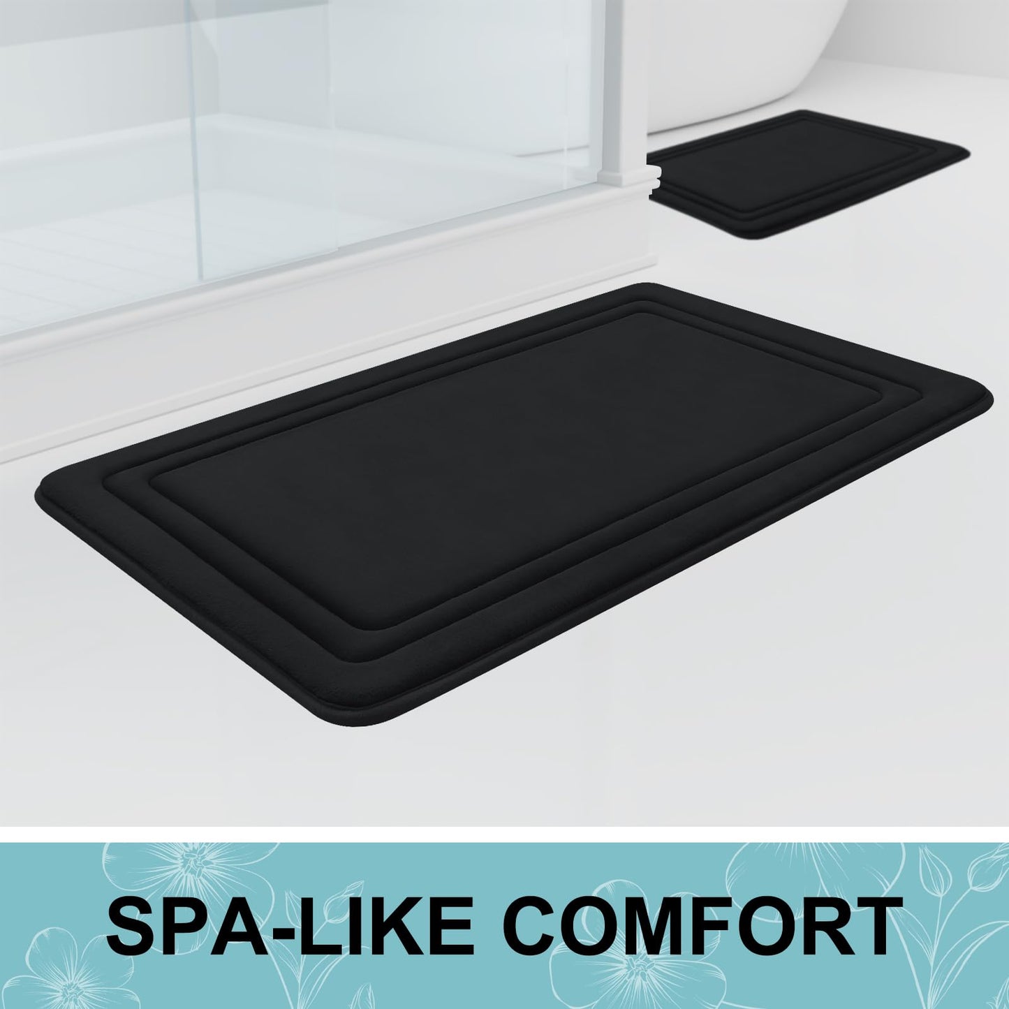 Smiry Memory Foam Bathroom Mat Rug