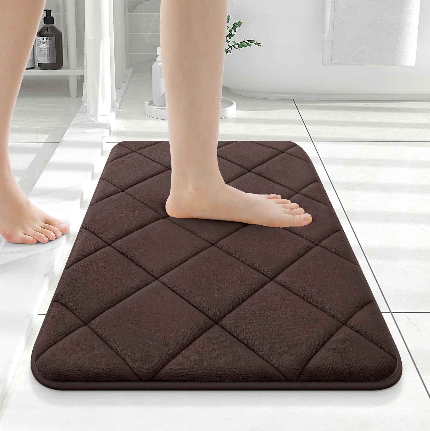 Simmore Memory Foam Bath Mat for Bathroom Floor