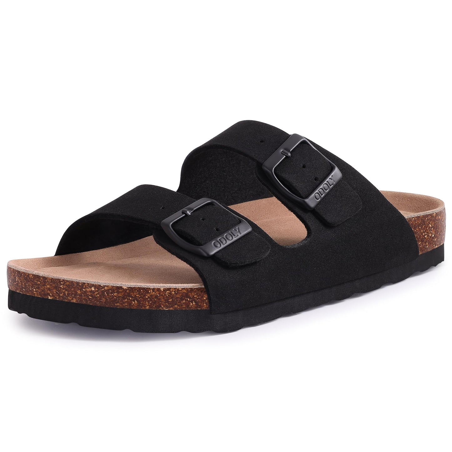 Litfun Women's Cork Footbed Slide Sandals