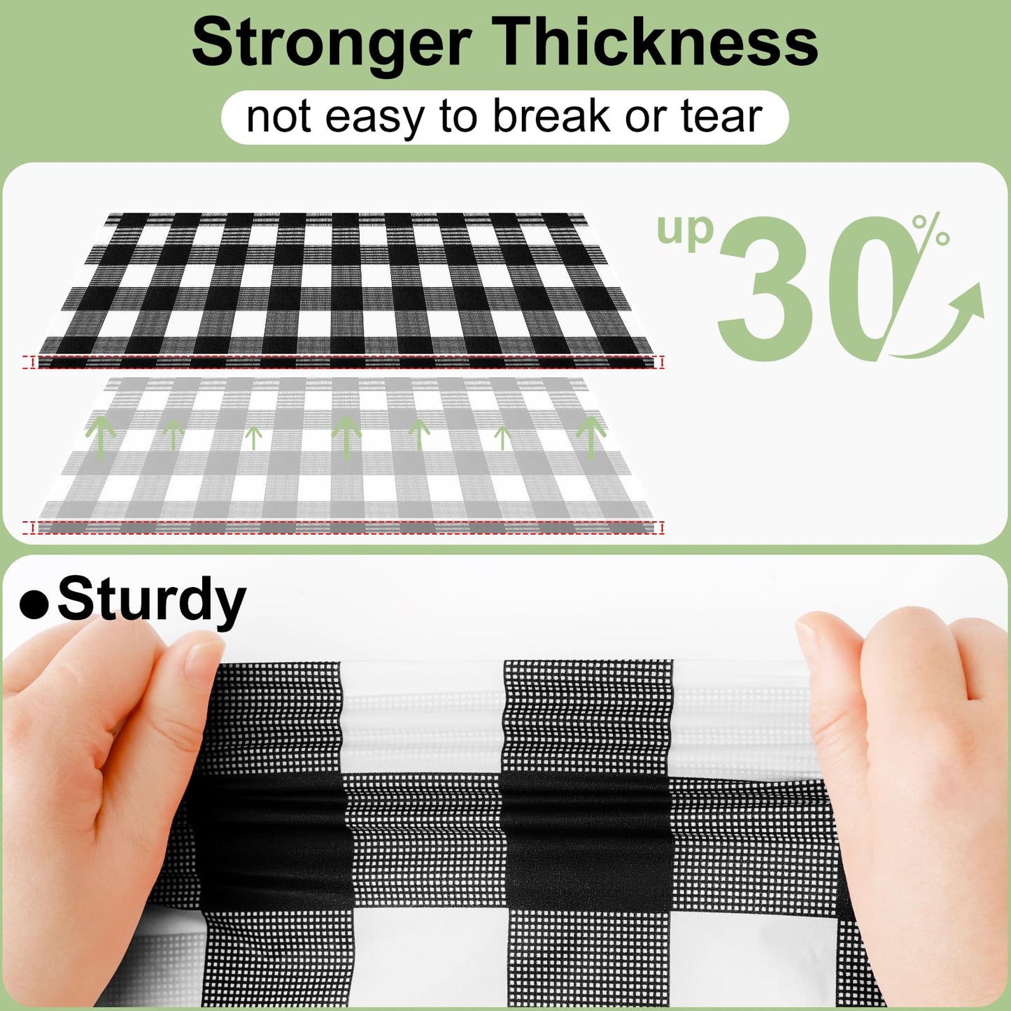 decorUhome 4Pcs Disposable Tablecloth for Rectangular Table