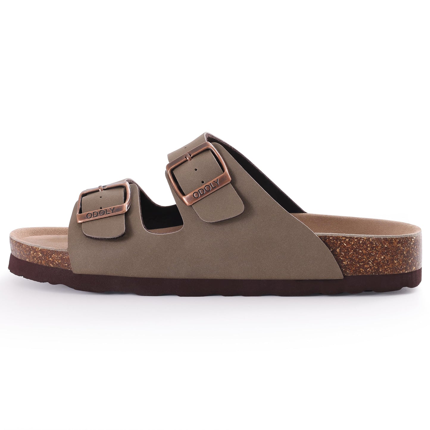 Litfun Women's Cork Footbed Slide Sandals