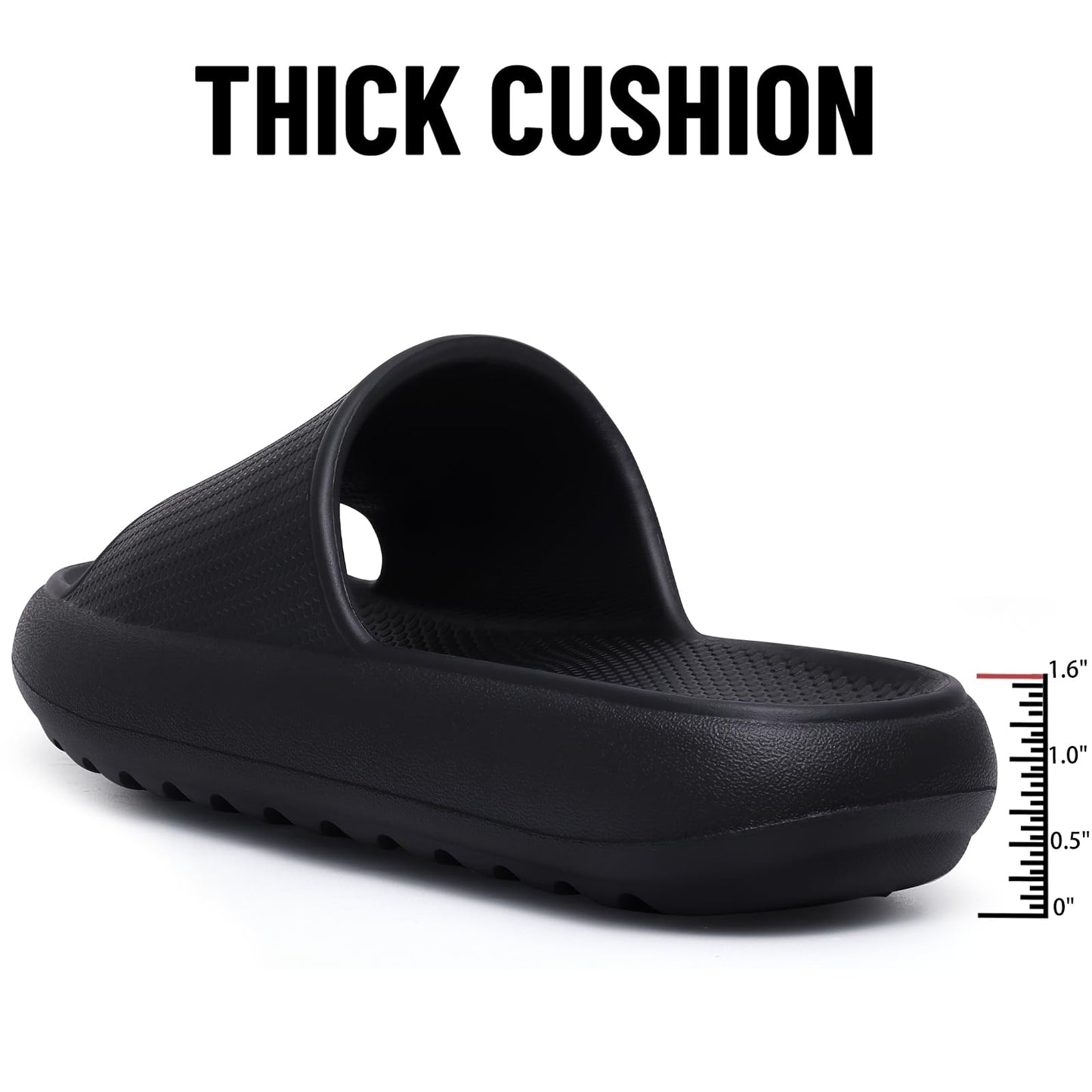 Litfun Cloud Slide Sandals for Women Men Summer Shower Shoes