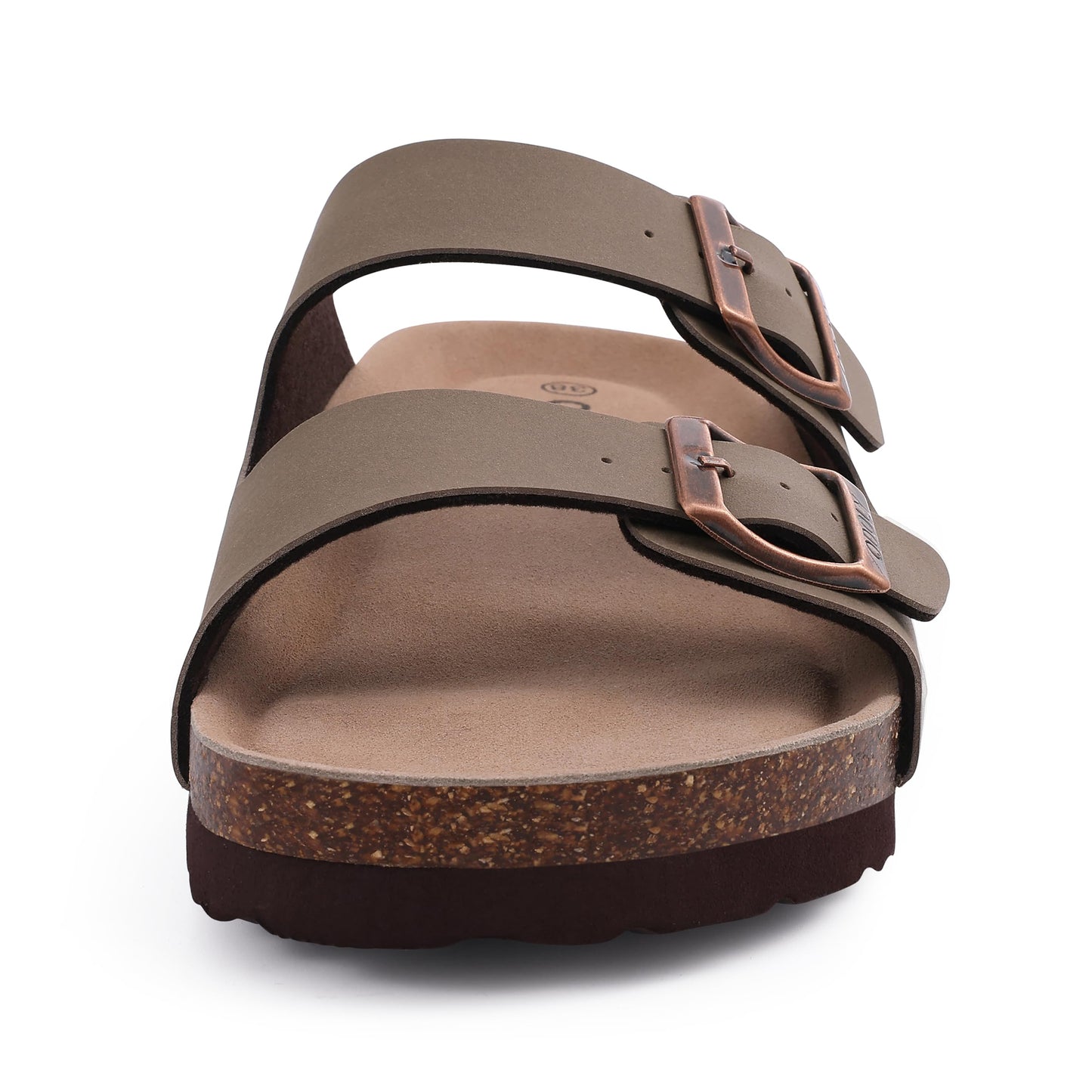 Litfun Women's Cork Footbed Slide Sandals