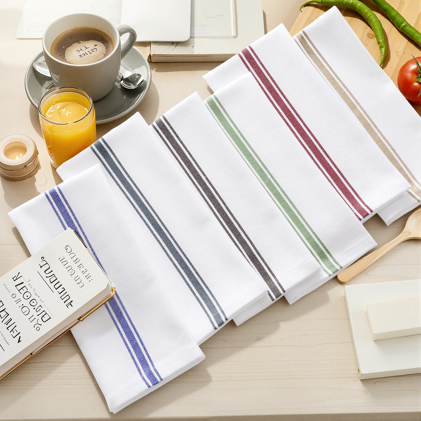 decorUhome Kitchen Hand Towels 15" x25"