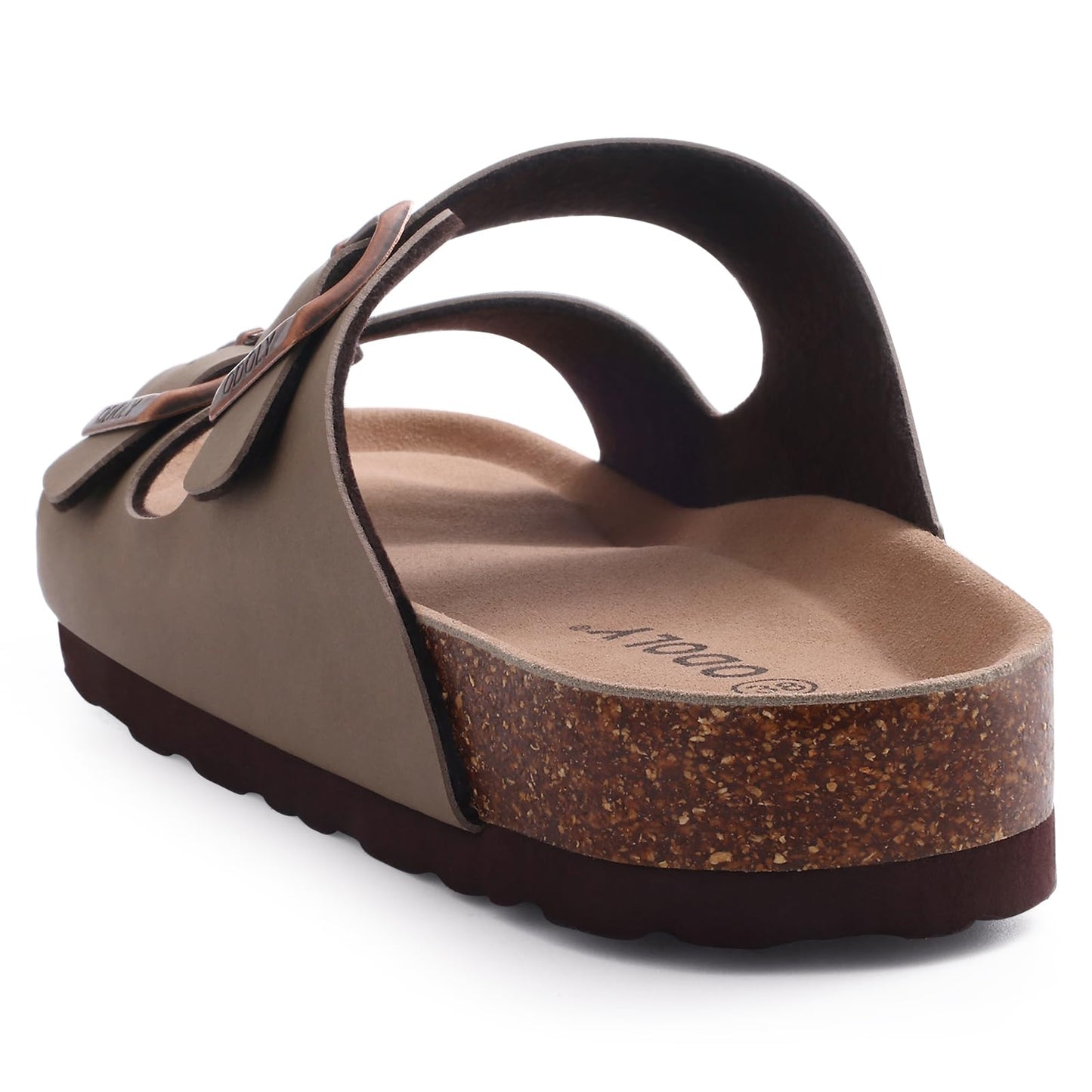 Litfun Women's Cork Footbed Slide Sandals