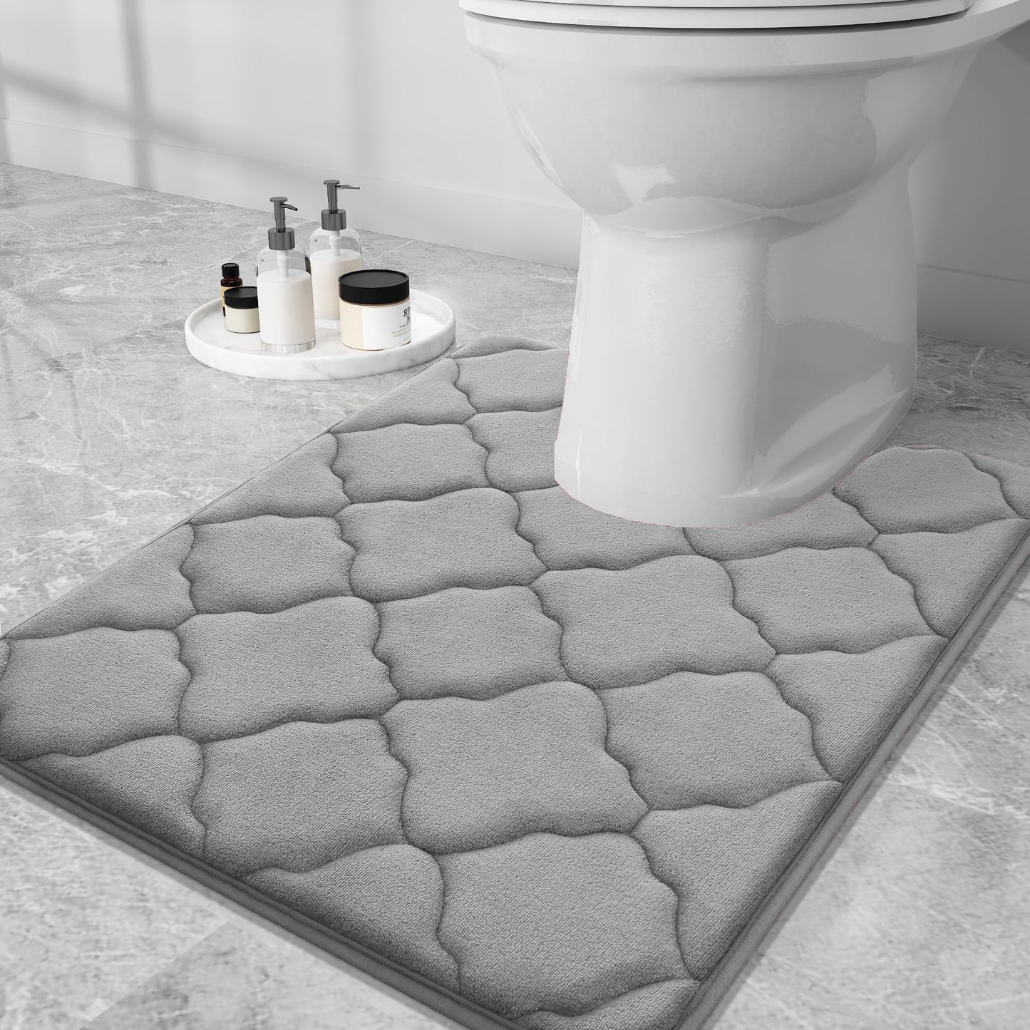 Smiry U-Shaped Memory Foam Bathroom Rugs