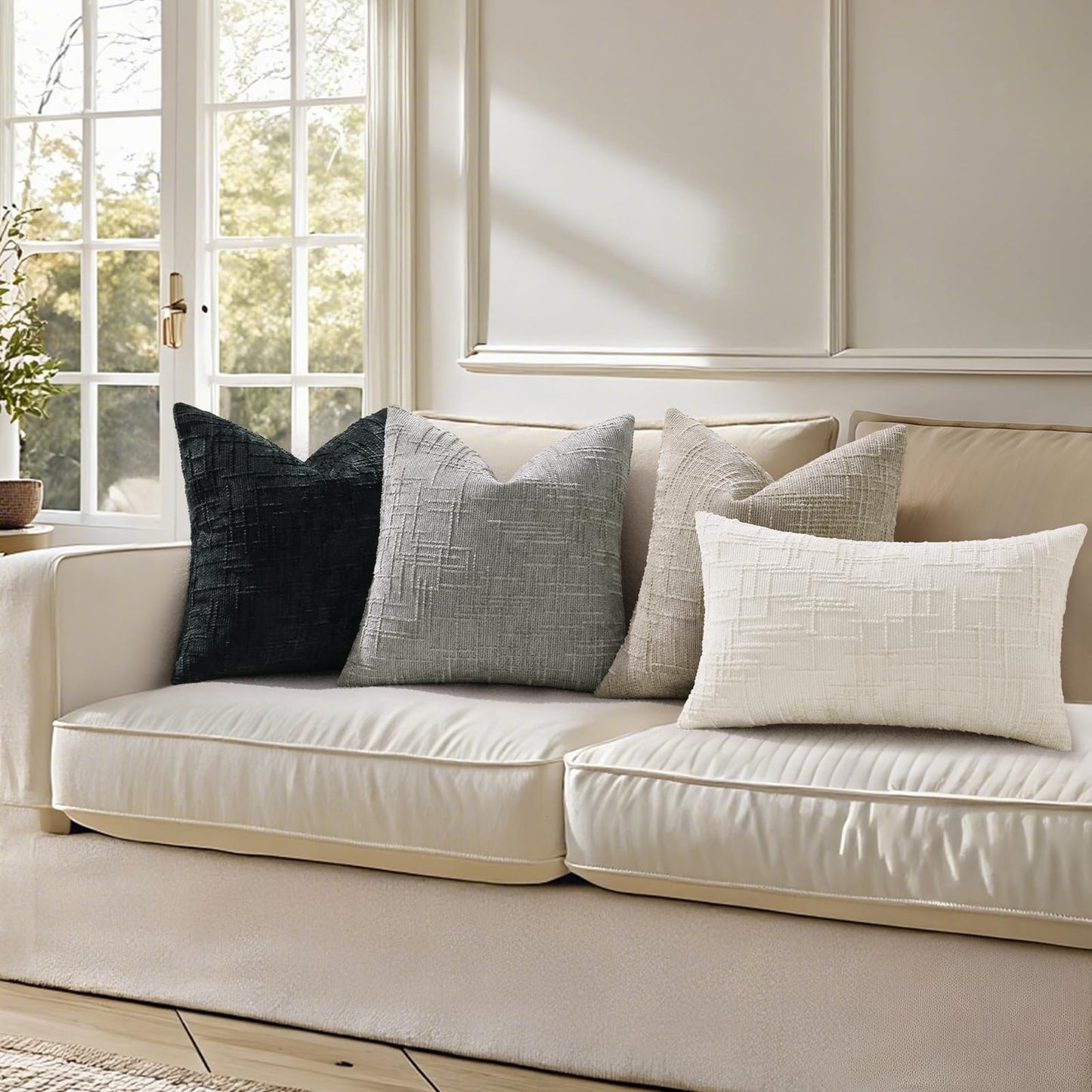 decorUhome Throw Pillow Covers 18x18 Set of 2