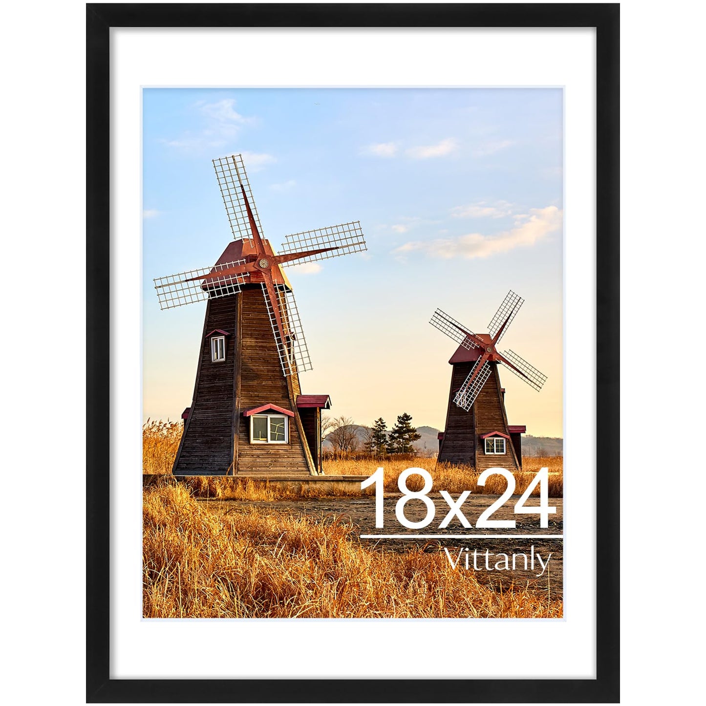 decorUhome 18x24 Picture Frame with Plexiglass