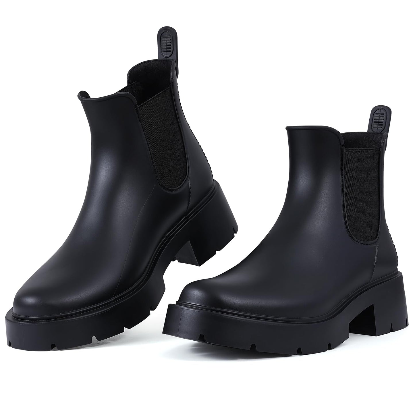 Comwarm Women's Ankle Rain Boots Waterproof Chelsea Boots