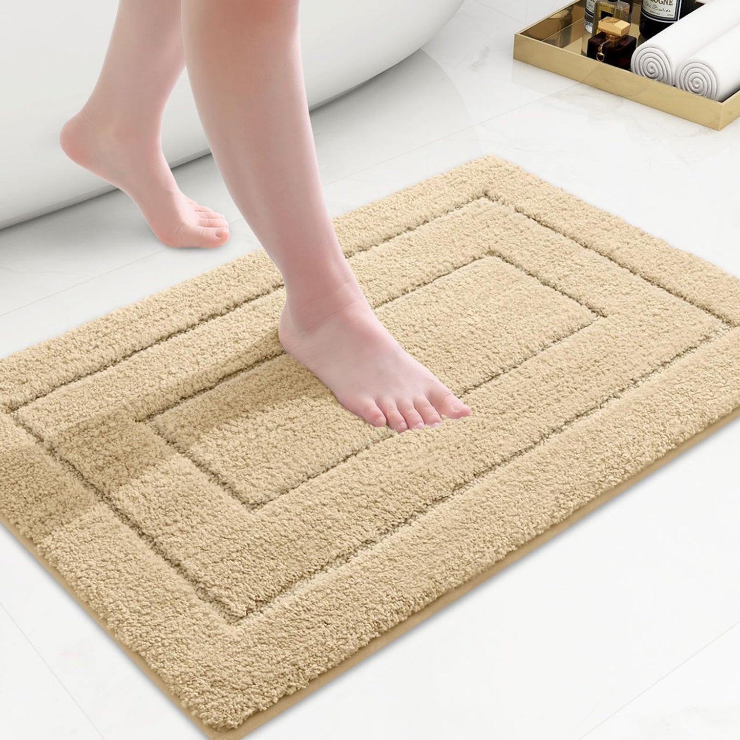 Smiry Microfiber Bathroom Rugs
