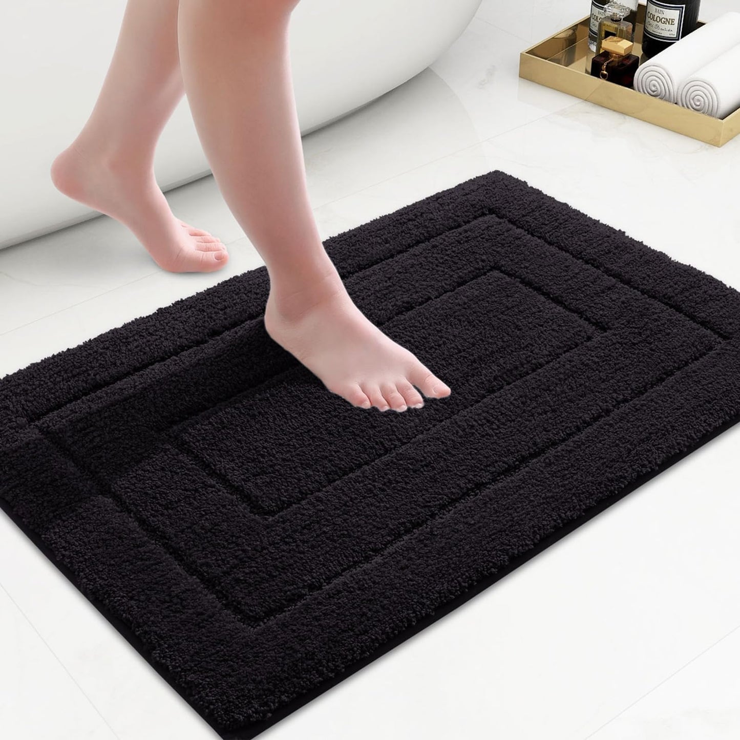 Smiry Microfiber Bathroom Rugs