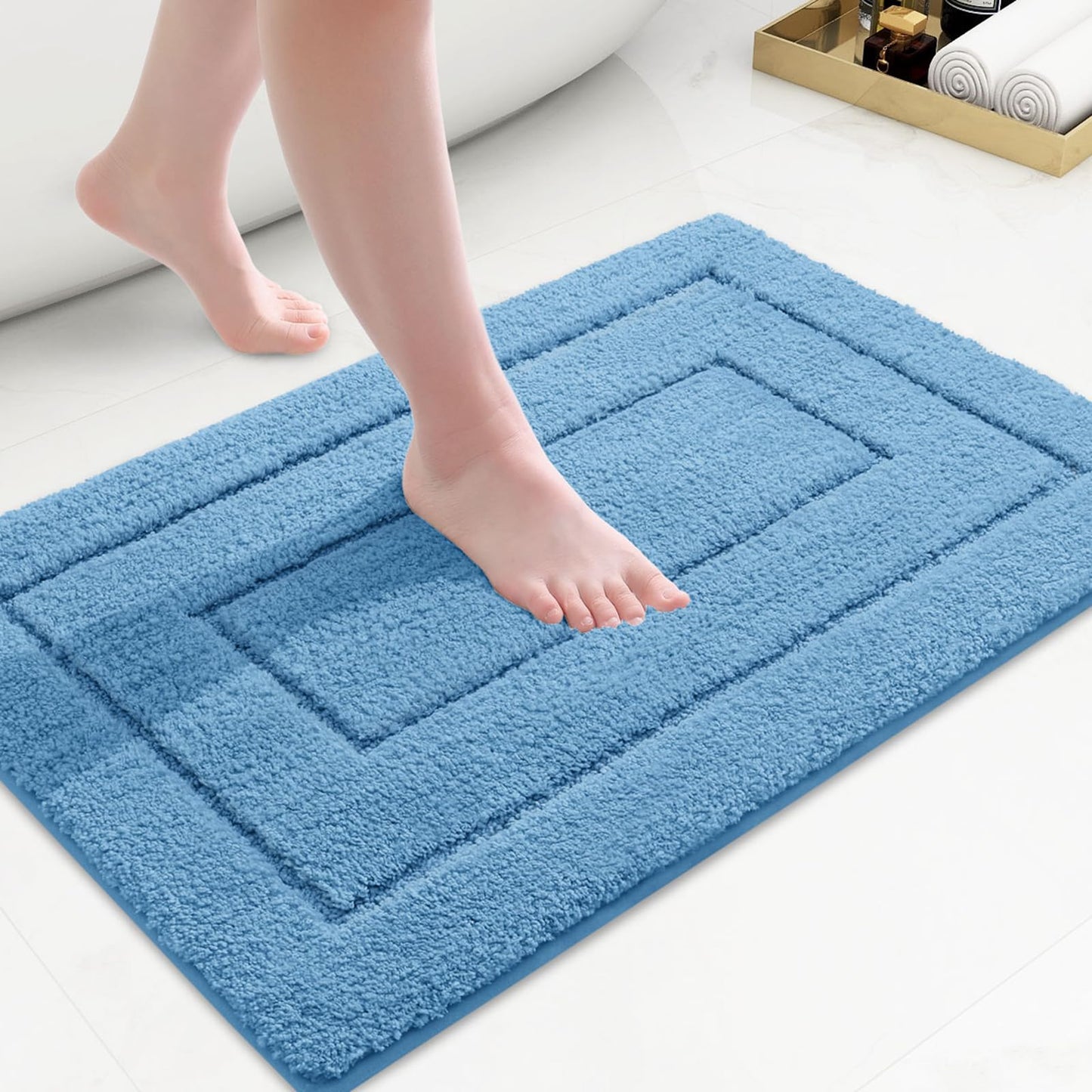 Smiry Microfiber Bathroom Rugs