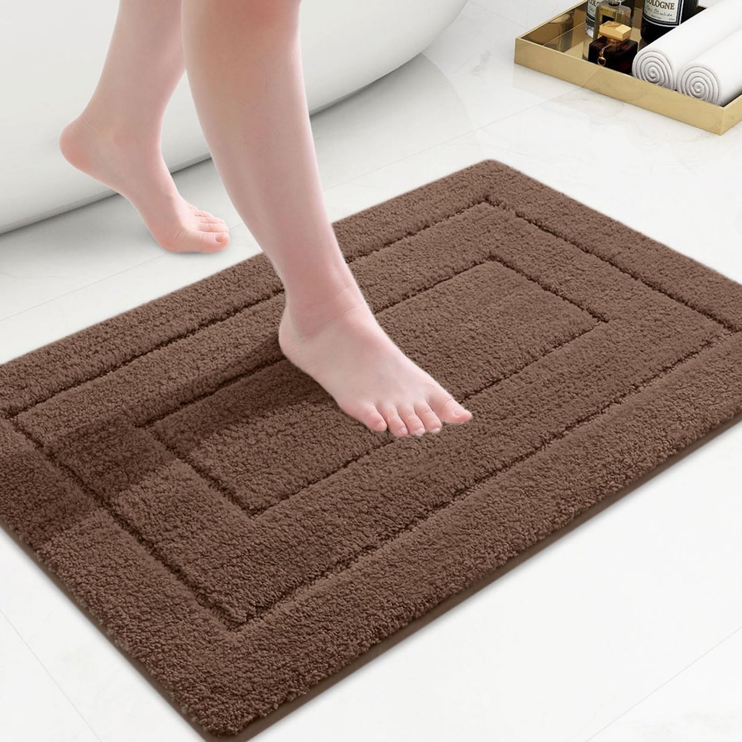 Smiry Microfiber Bathroom Rugs