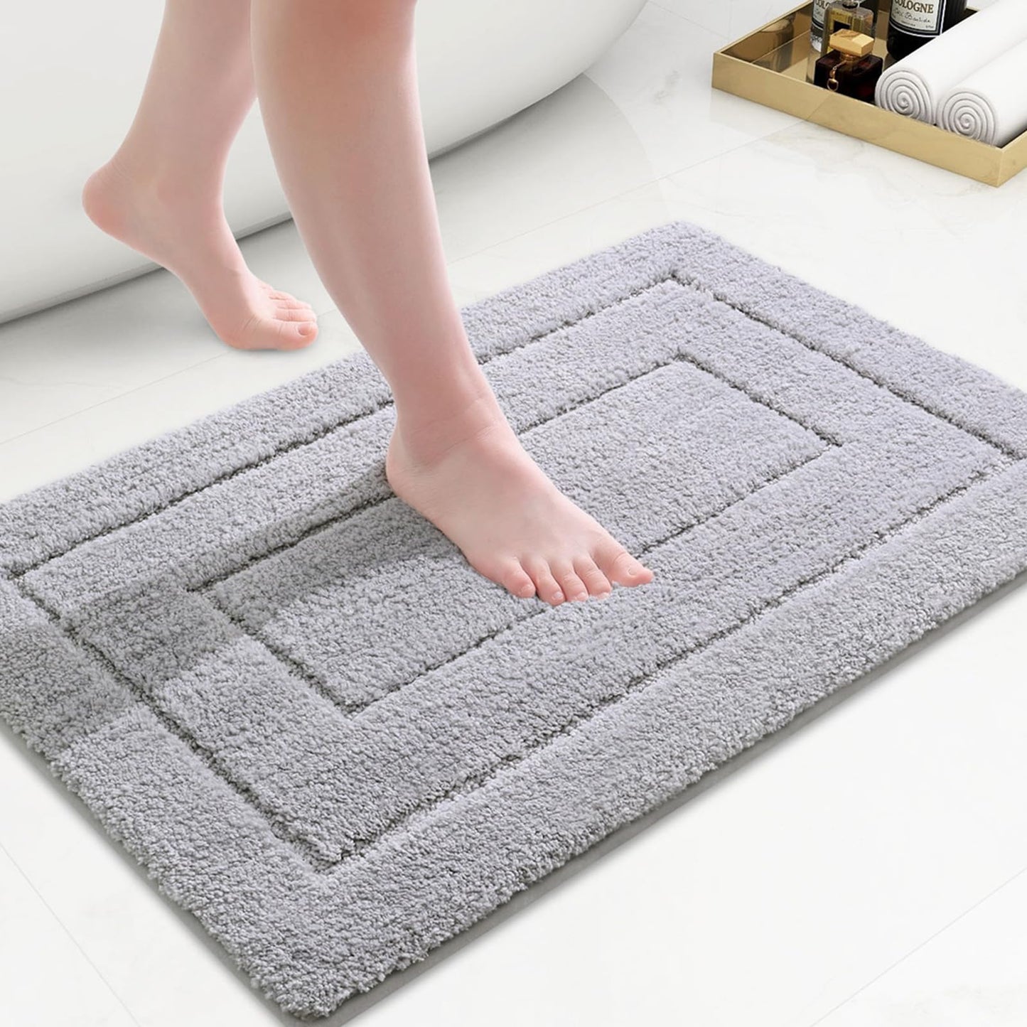 Smiry Microfiber Bathroom Rugs
