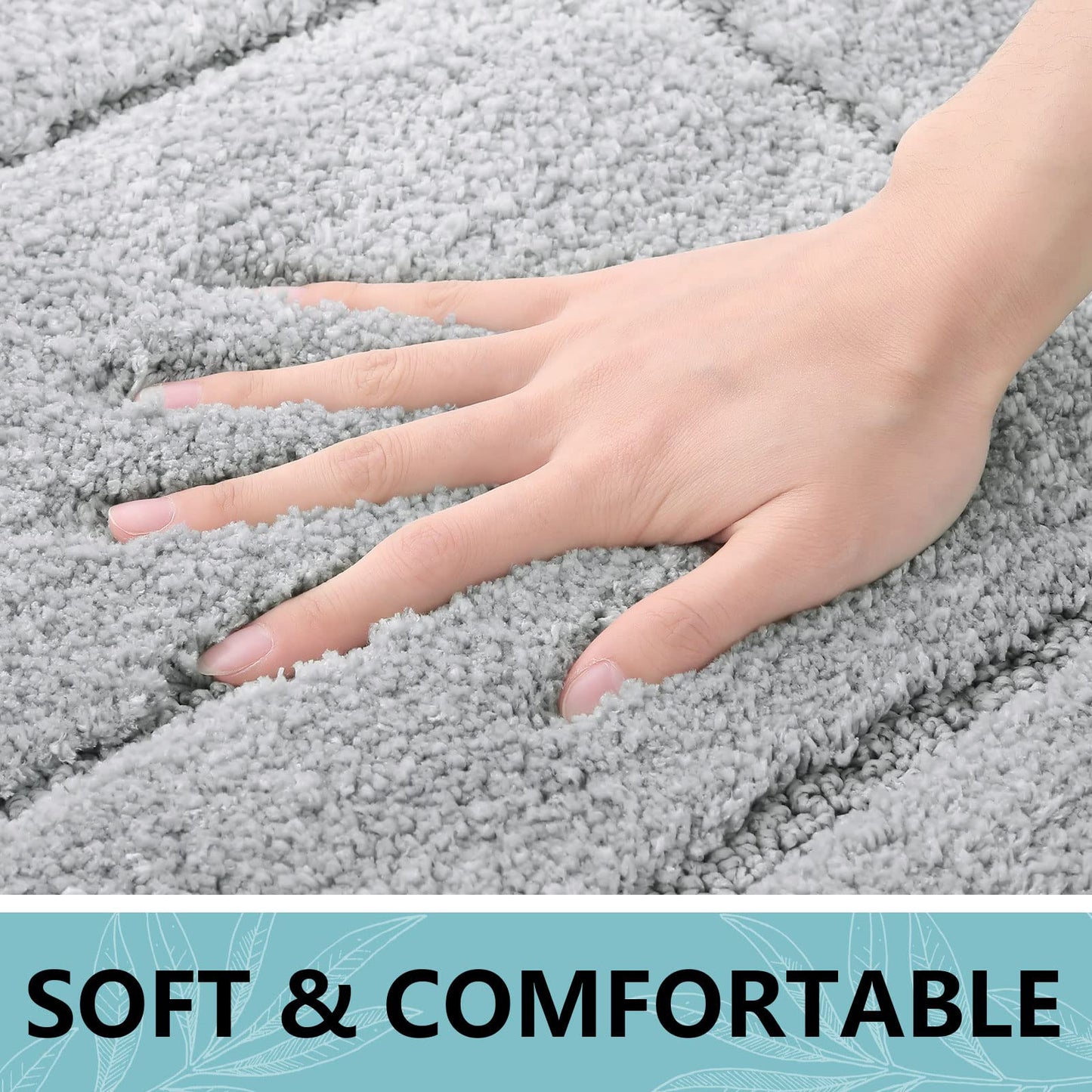 Smiry Microfiber Bathroom Rugs