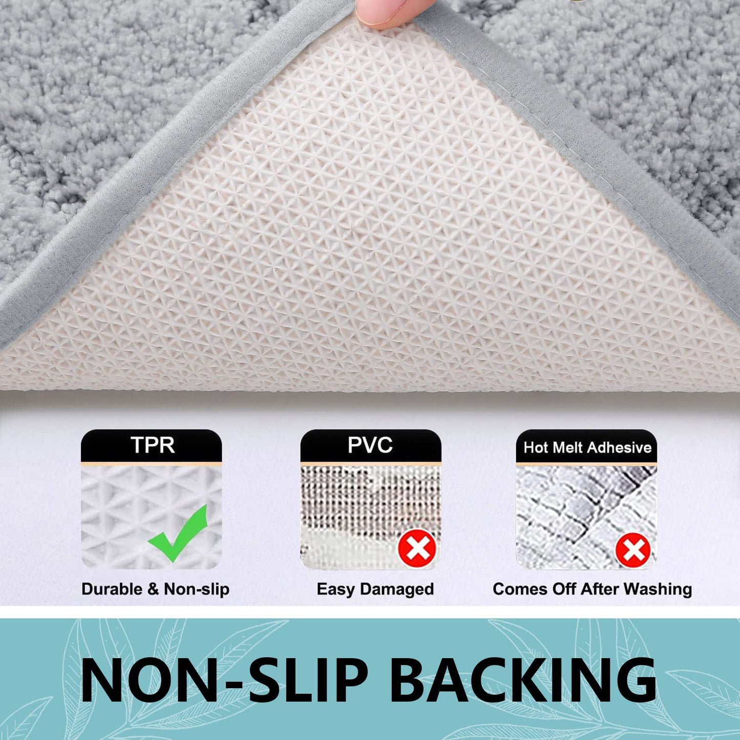 Smiry Microfiber Bathroom Rugs