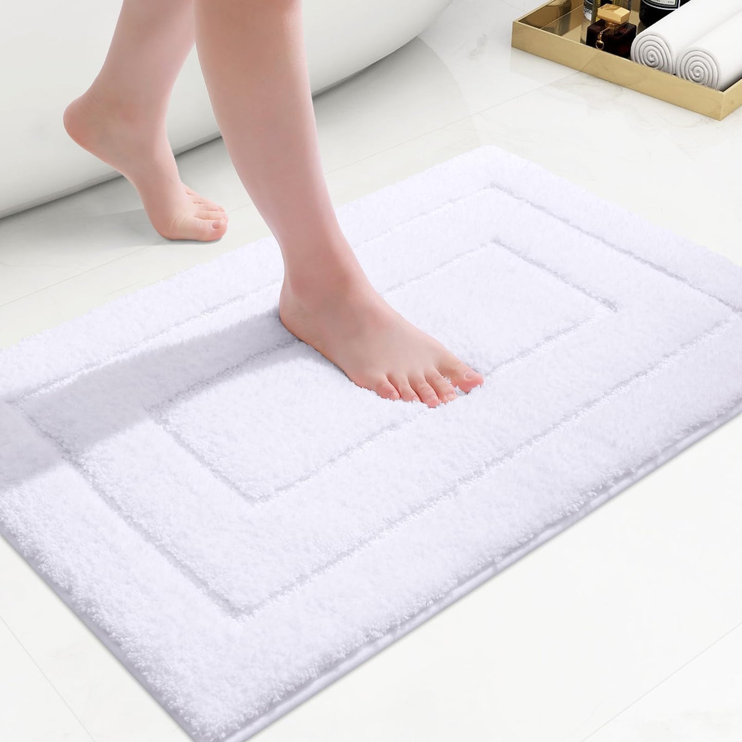 Smiry Microfiber Bathroom Rugs