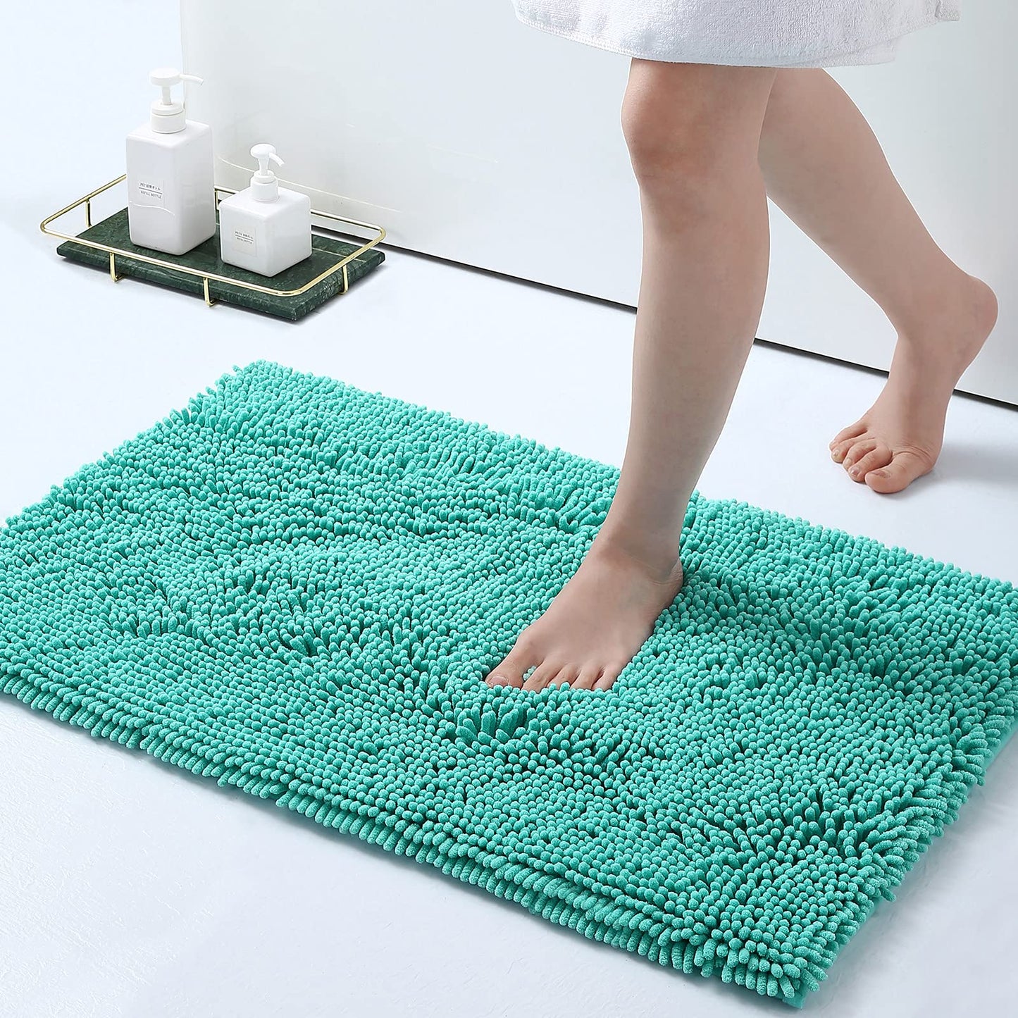Smiry Luxury Chenille Bathroom Rugs