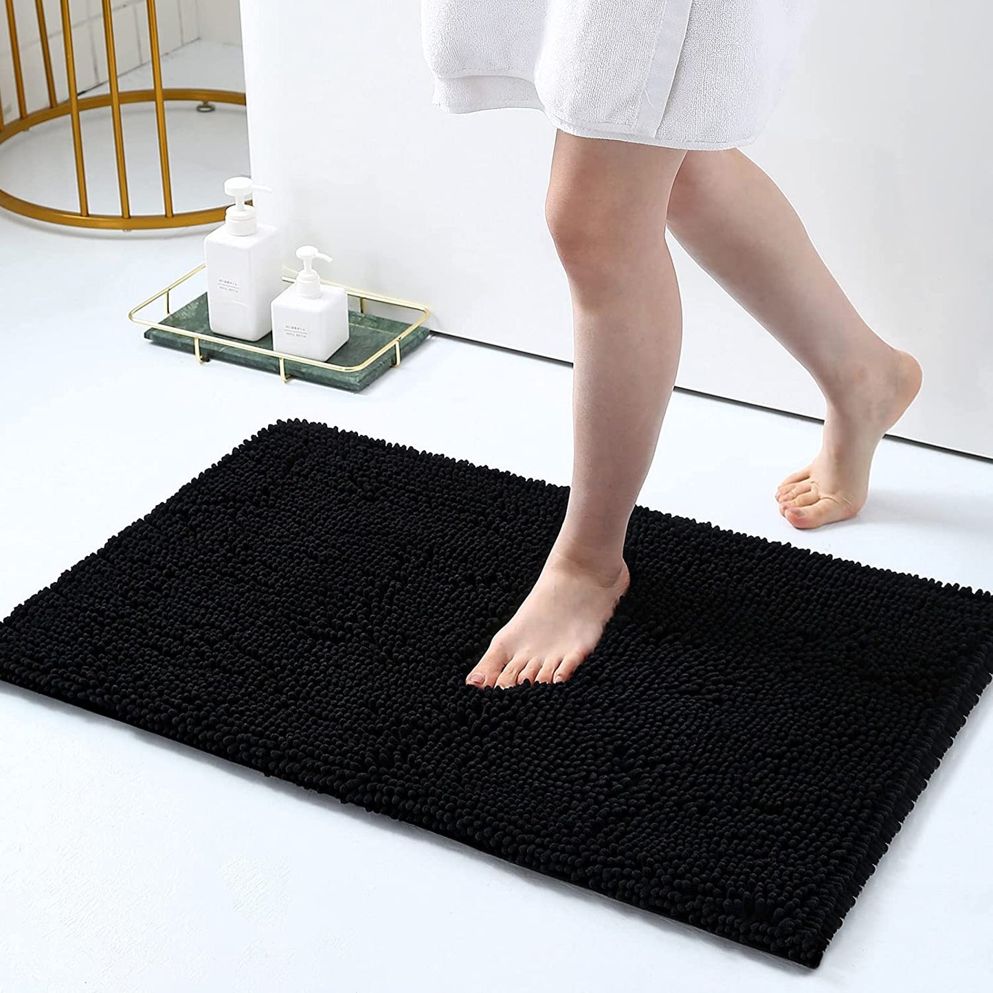Smiry Luxury Chenille Bathroom Rugs