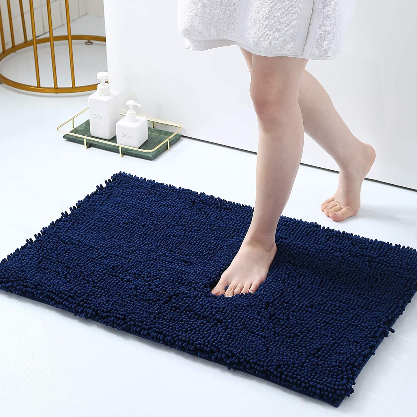 Smiry Luxury Chenille Bathroom Rugs