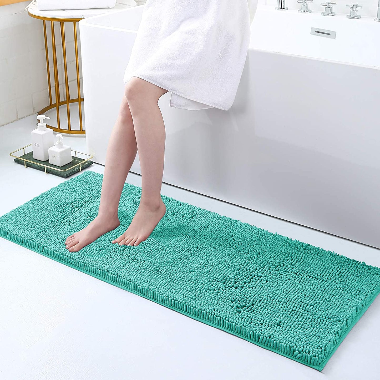 Smiry Luxury Chenille Bathroom Rugs