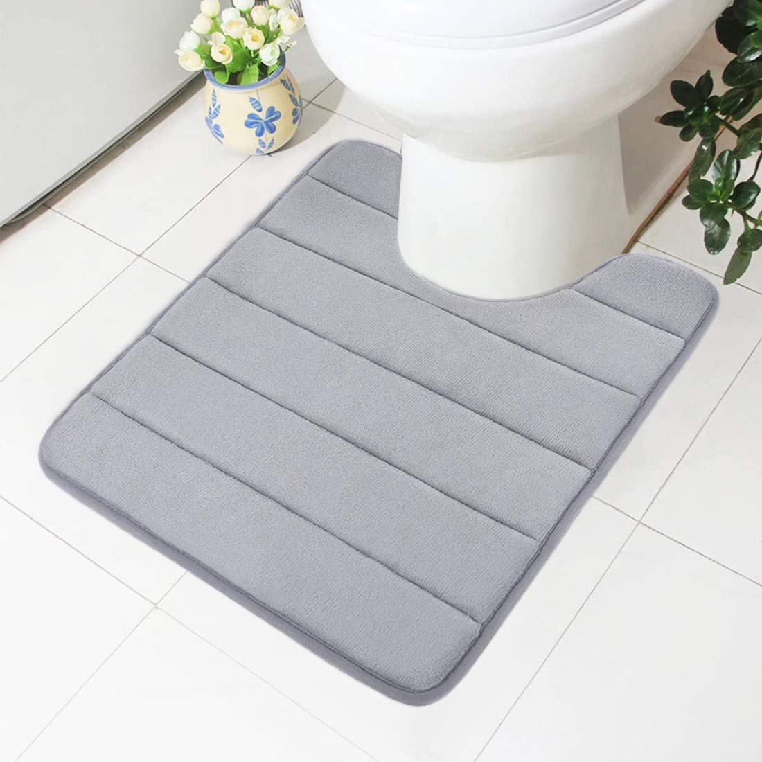 Smiry Memory Foam Bathroom rugs U-Shaped Contour Carpet