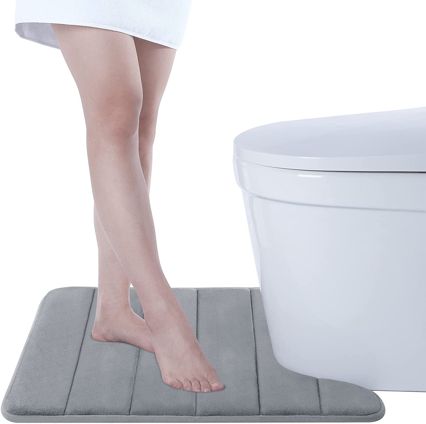 Smiry Memory Foam Bathroom rugs U-Shaped Contour Carpet