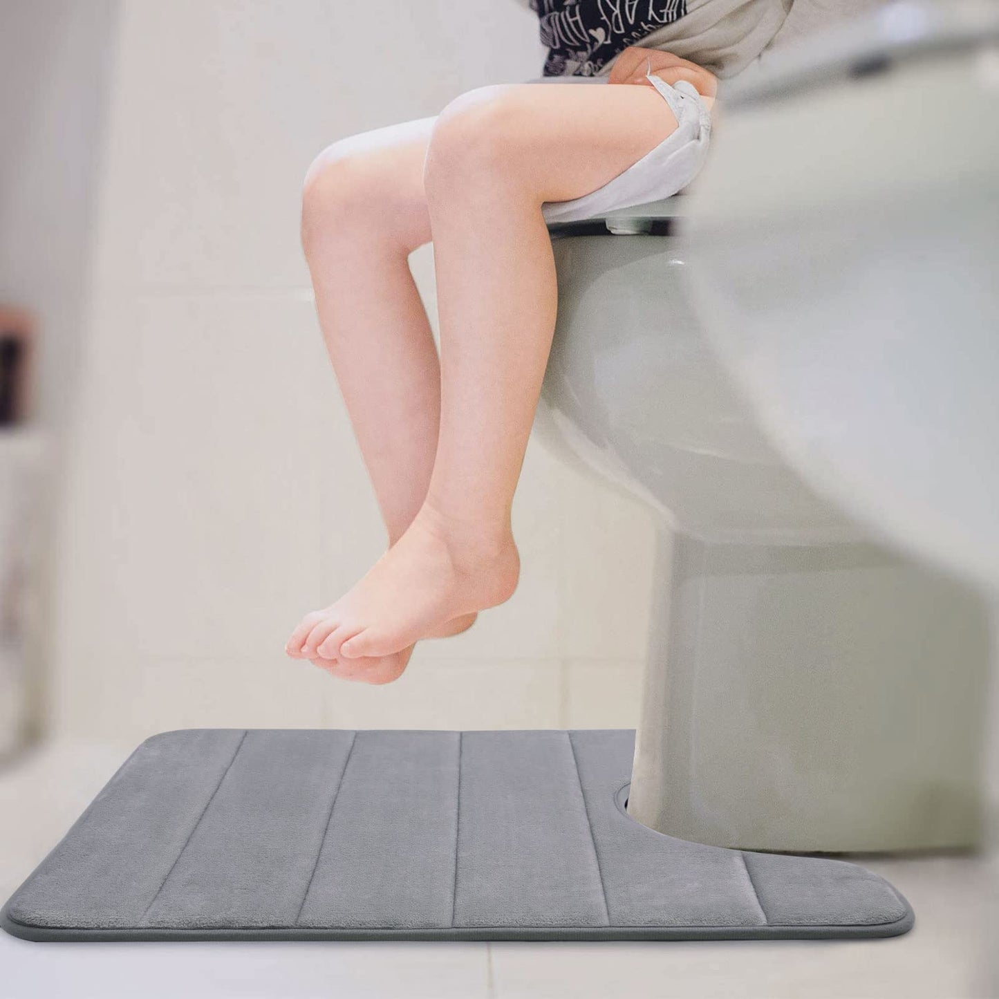 Smiry Memory Foam Bathroom rugs U-Shaped Contour Carpet