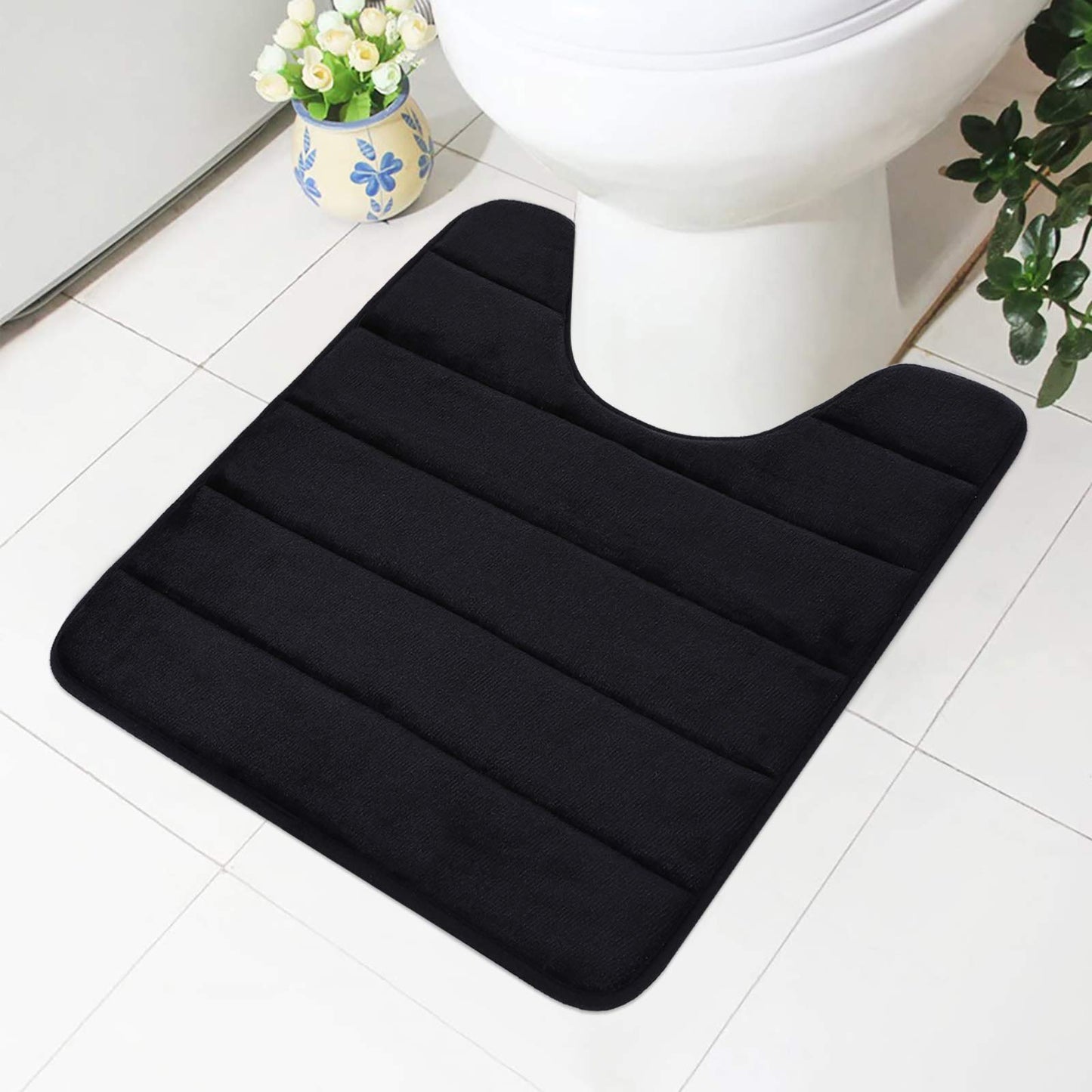Smiry Memory Foam Bathroom rugs U-Shaped Contour Carpet