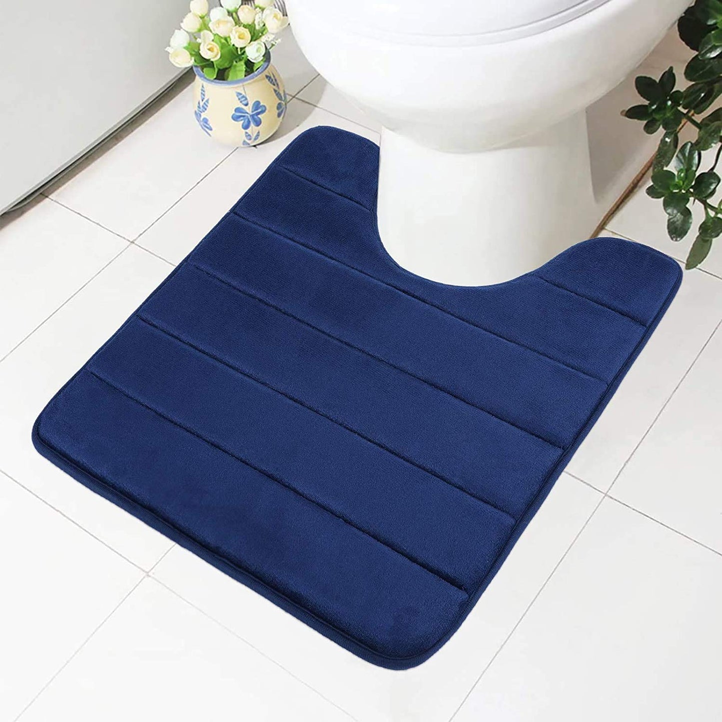 Smiry Memory Foam Bathroom rugs U-Shaped Contour Carpet