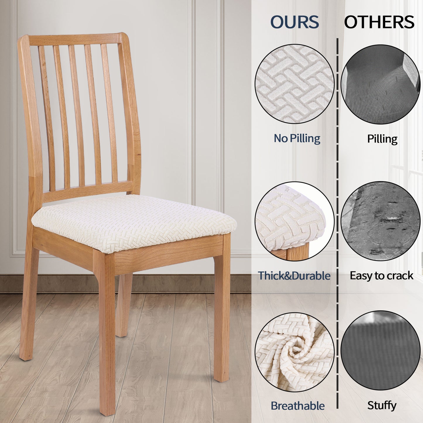 Smiry Dining Chair Seat Covers