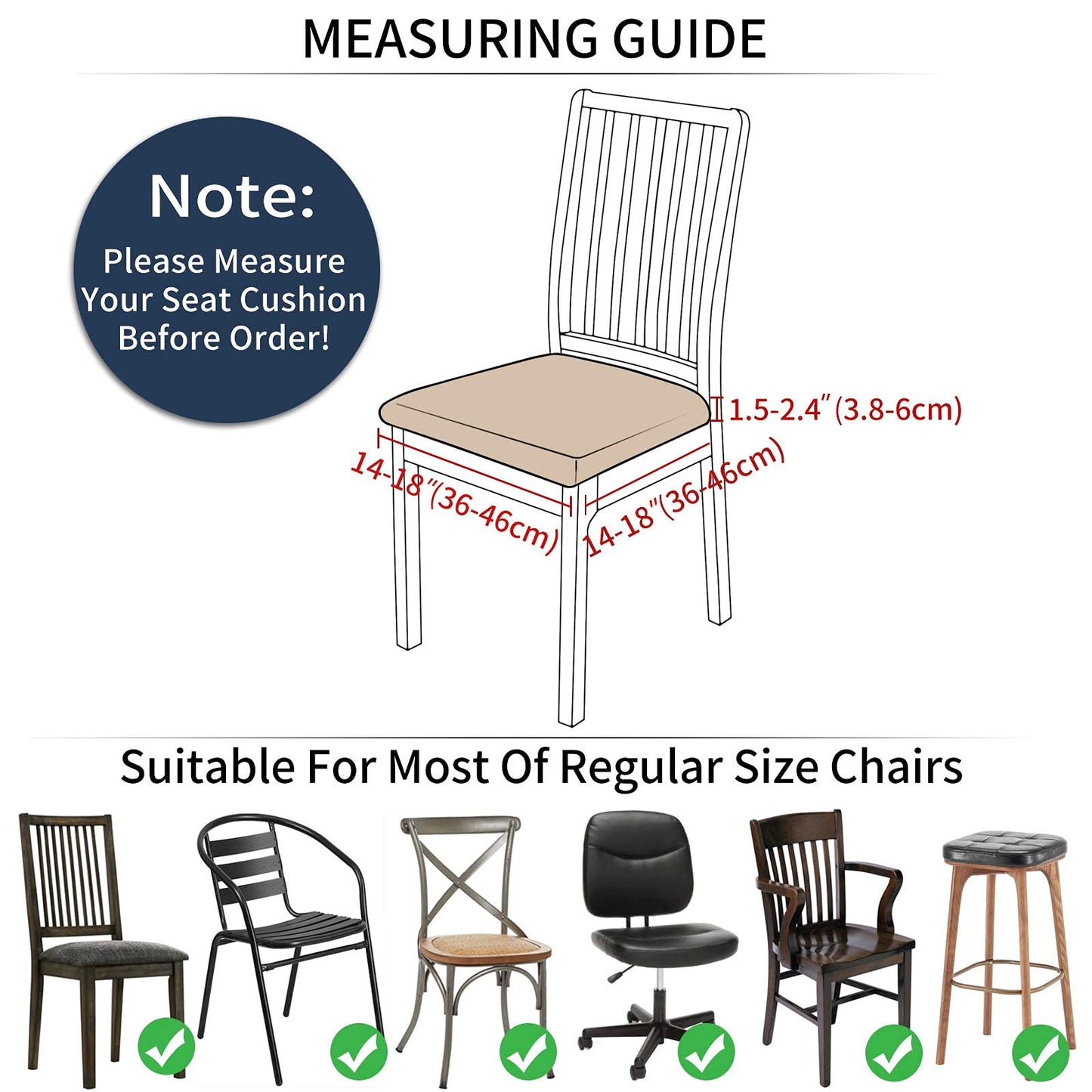 Smiry Dining Chair Seat Covers