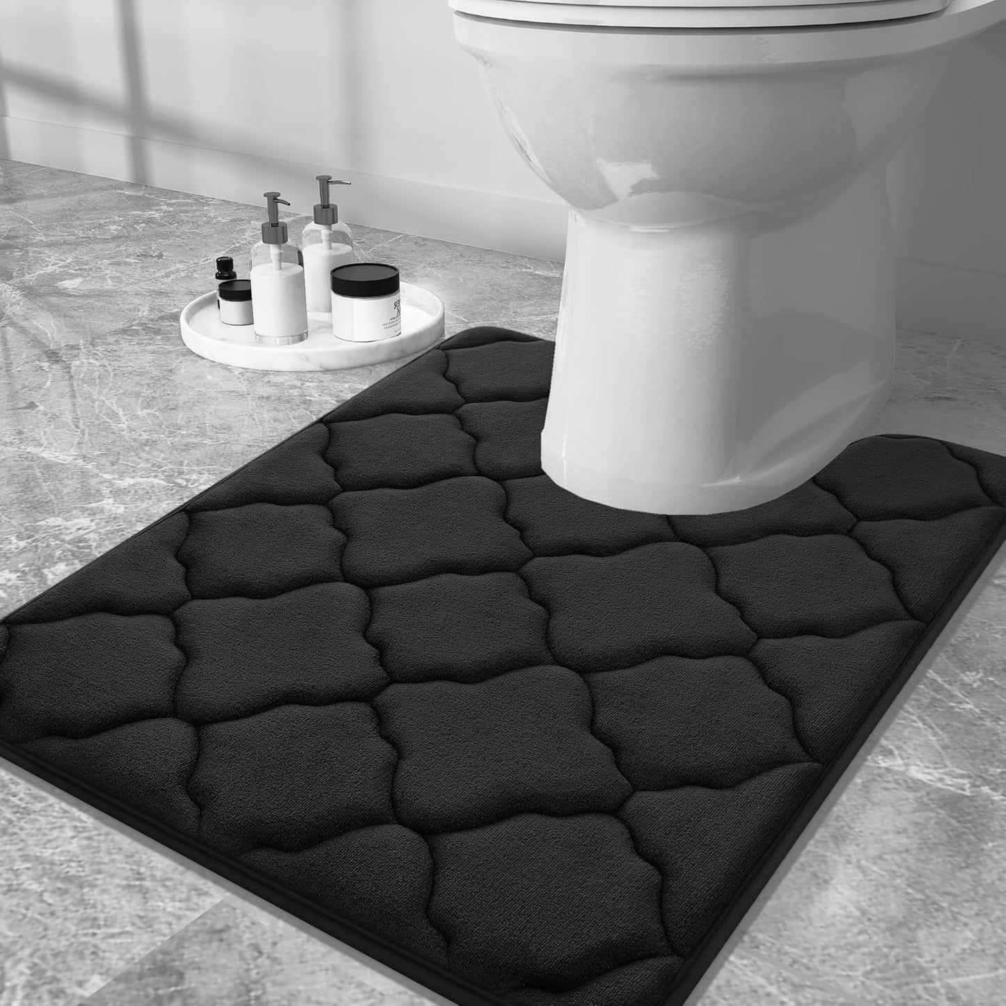 Smiry U-Shaped Memory Foam Bathroom Rugs