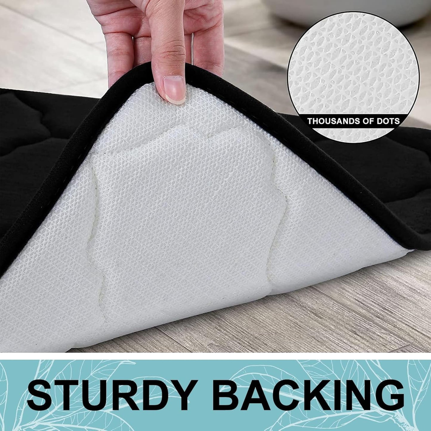 Smiry U-Shaped Memory Foam Bathroom Rugs