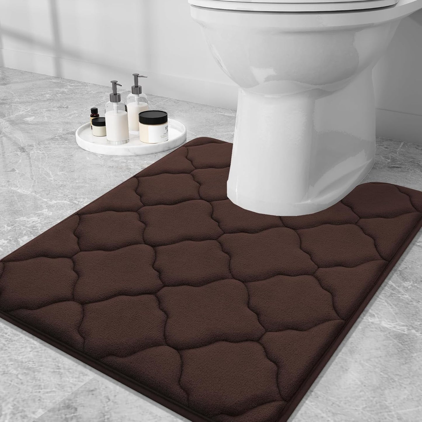 Smiry U-Shaped Memory Foam Bathroom Rugs