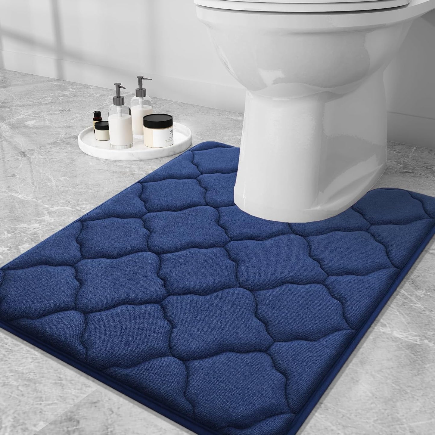 Smiry U-Shaped Memory Foam Bathroom Rugs