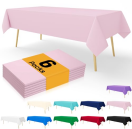 decorUhome Plastic Table Cloth for Rectangle Tables