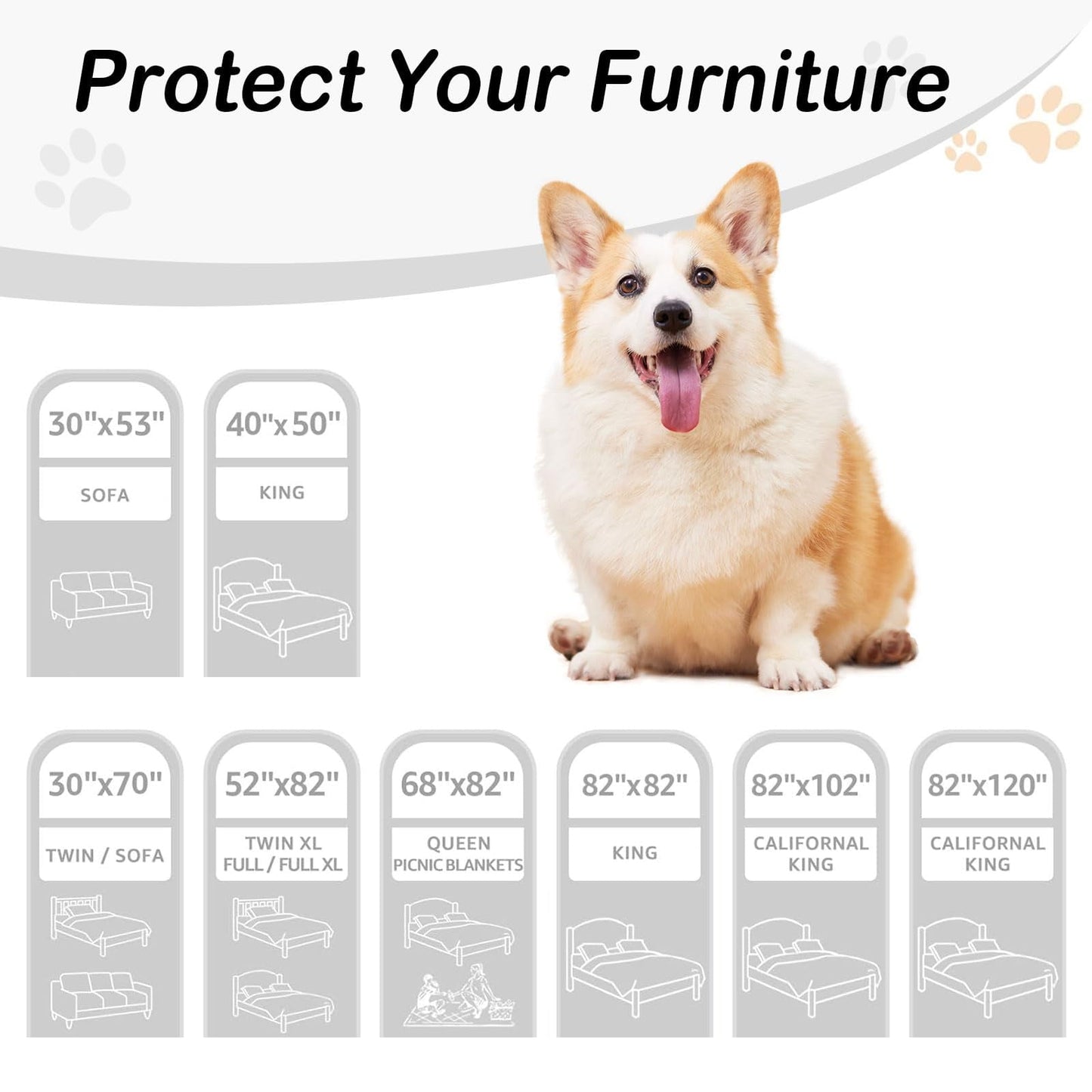 Smiry Waterproof Dog Couch Covers