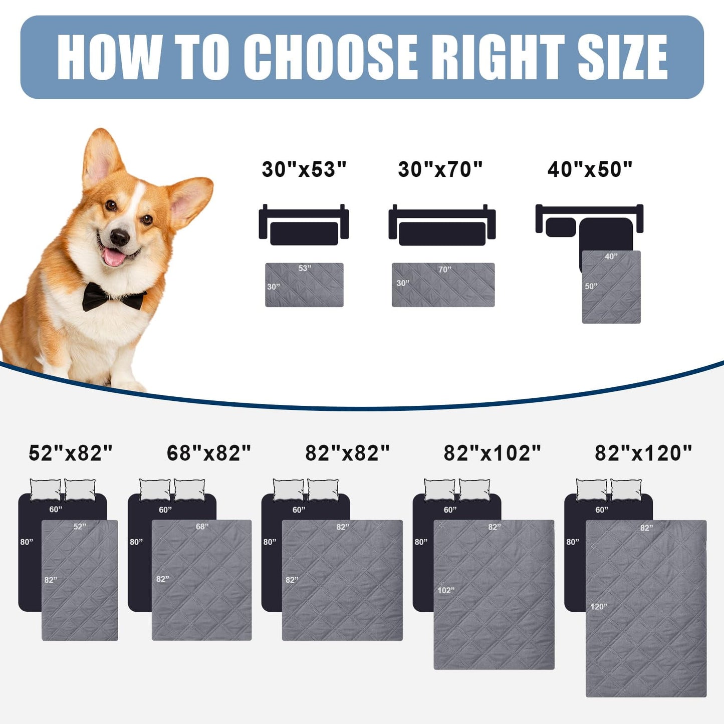 Smiry Waterproof Pet Couch Covers