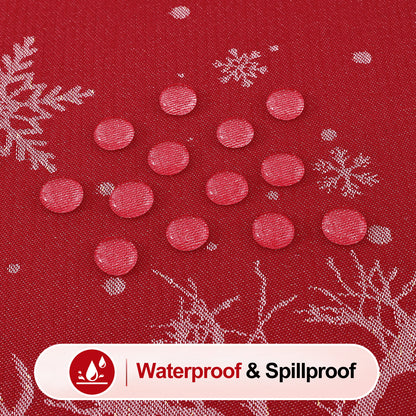 decorUhome Christmas Jacquard Rectangle Tablecloth
