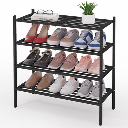 Smiry Stackable Bamboo Shoe Rack